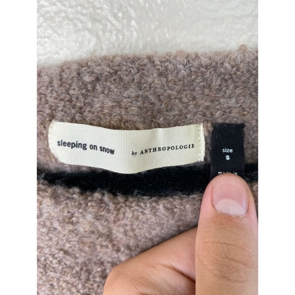 Sleeping On Snow Anthropologie Sweater Women’s S Beige Long Sleeve Soft Pullover - Picture 3 of 6